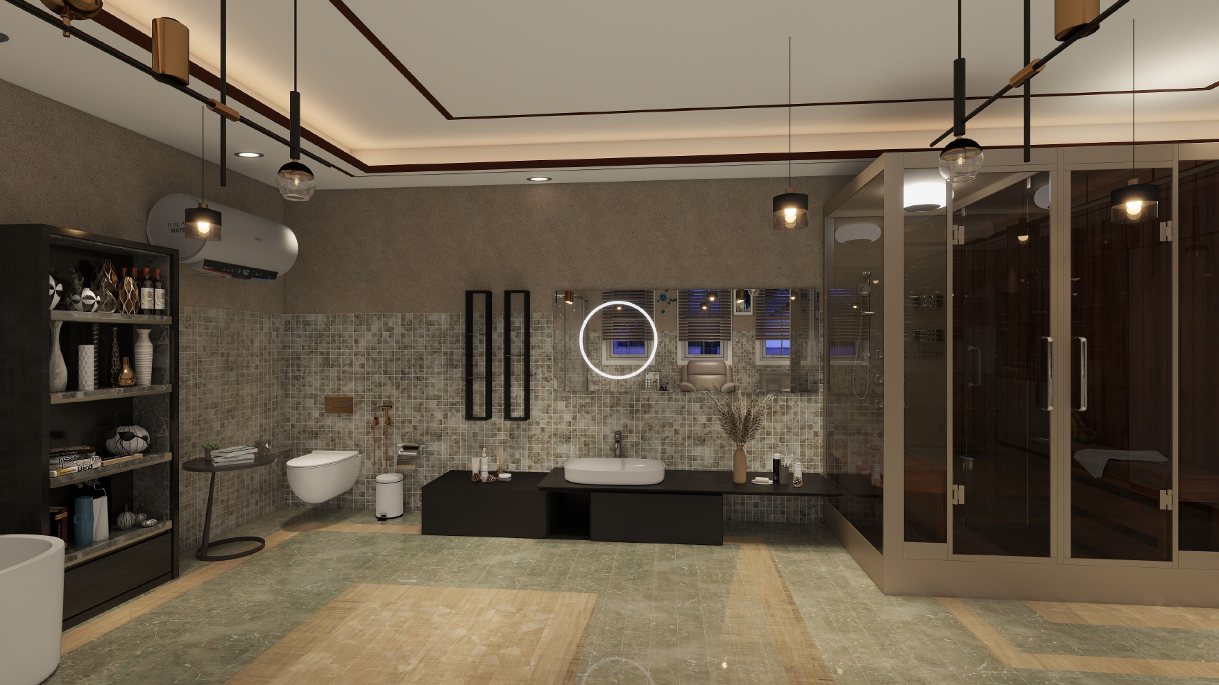 Bathroom interior design Karachi by Skill Studio 27 featuring modern fixtures and elegant finishes