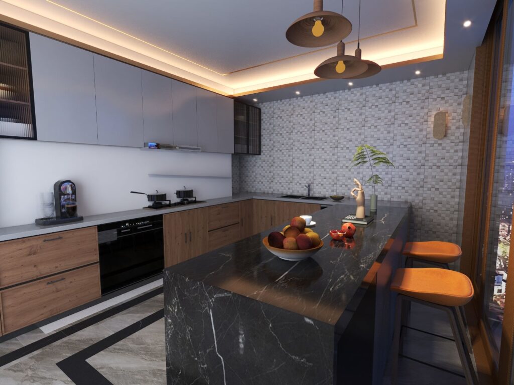 Kitchen interior design Karachi by Skill Studio 27 with modern cabinetry and smart layout