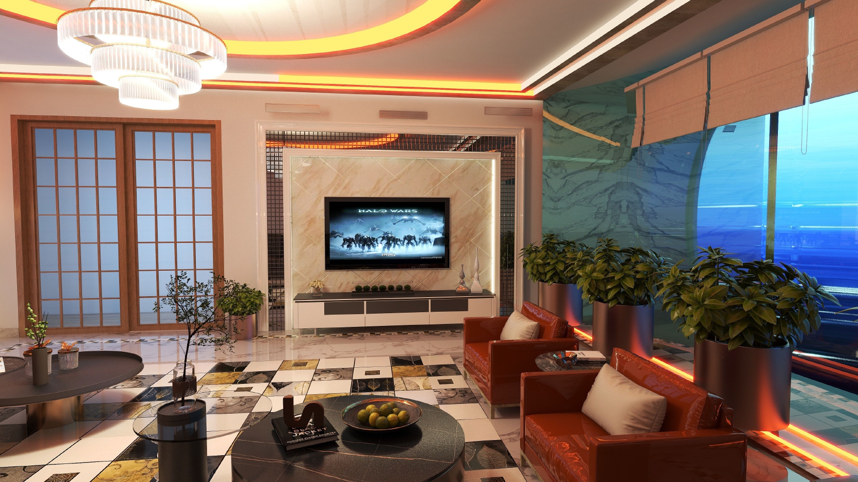 Living room interior design Karachi by Skill Studio 27 showcasing stylish and functional space