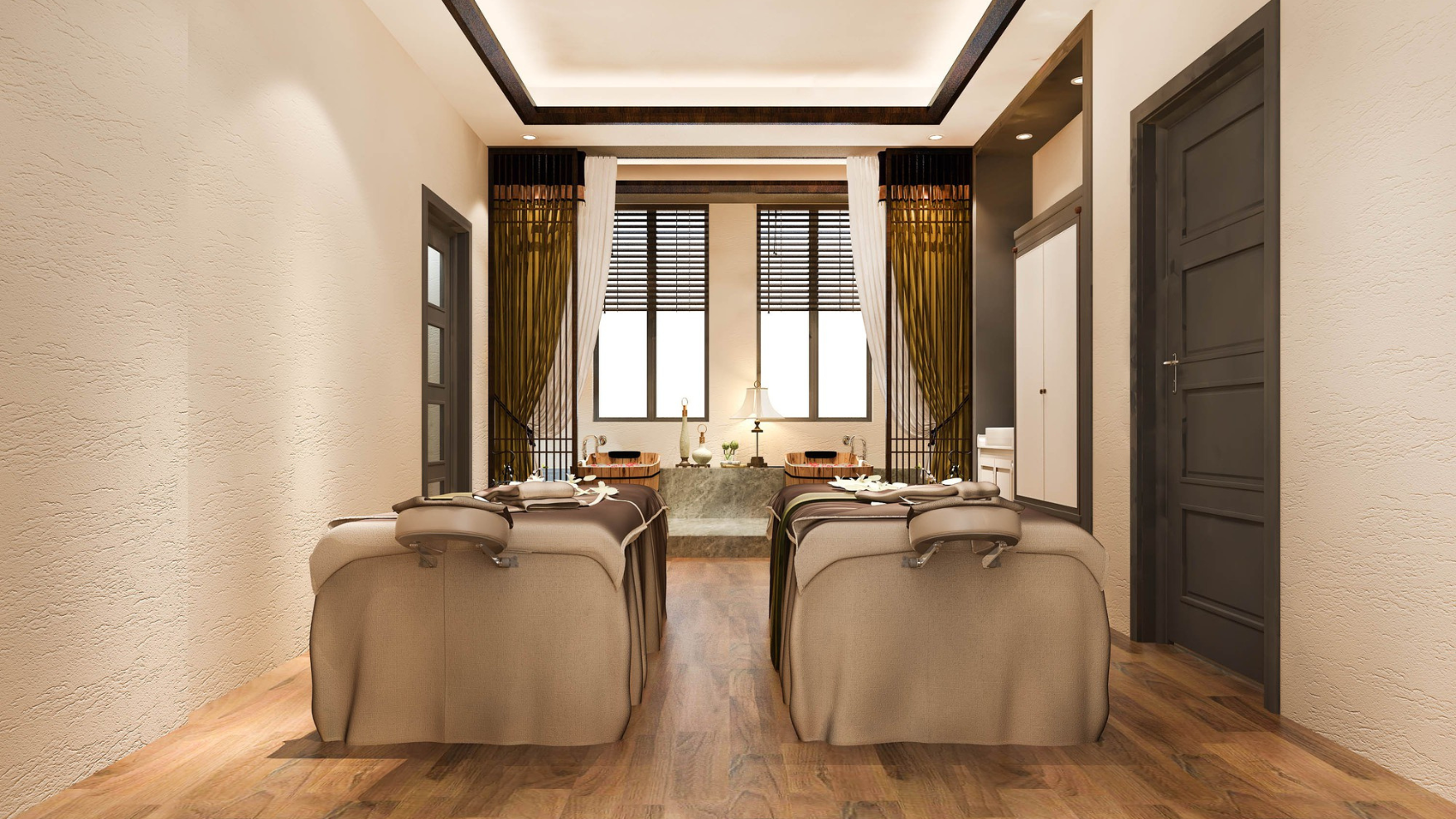 Salon interior design Karachi by Skill Studio 27 showcasing modern styling stations and elegant decor